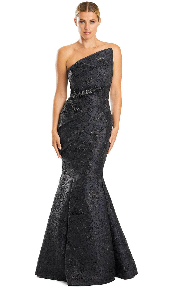 Strapless Mermaid Evening Dress Long With Beads Crystals main image 0