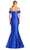 Alexander by Daymor 1878F23 - Pleated Off Shoulder Evening Gown Special Occasion Dress