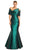Alexander by Daymor 1879F23 - Asymmetrical Mermaid Evening Dress Special Occasion Dress 00 / Emerald