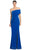 Alexander by Daymor 1981S24 - Off Shoulder Sheath Evening Dress Evening Dresses 4 / Blue