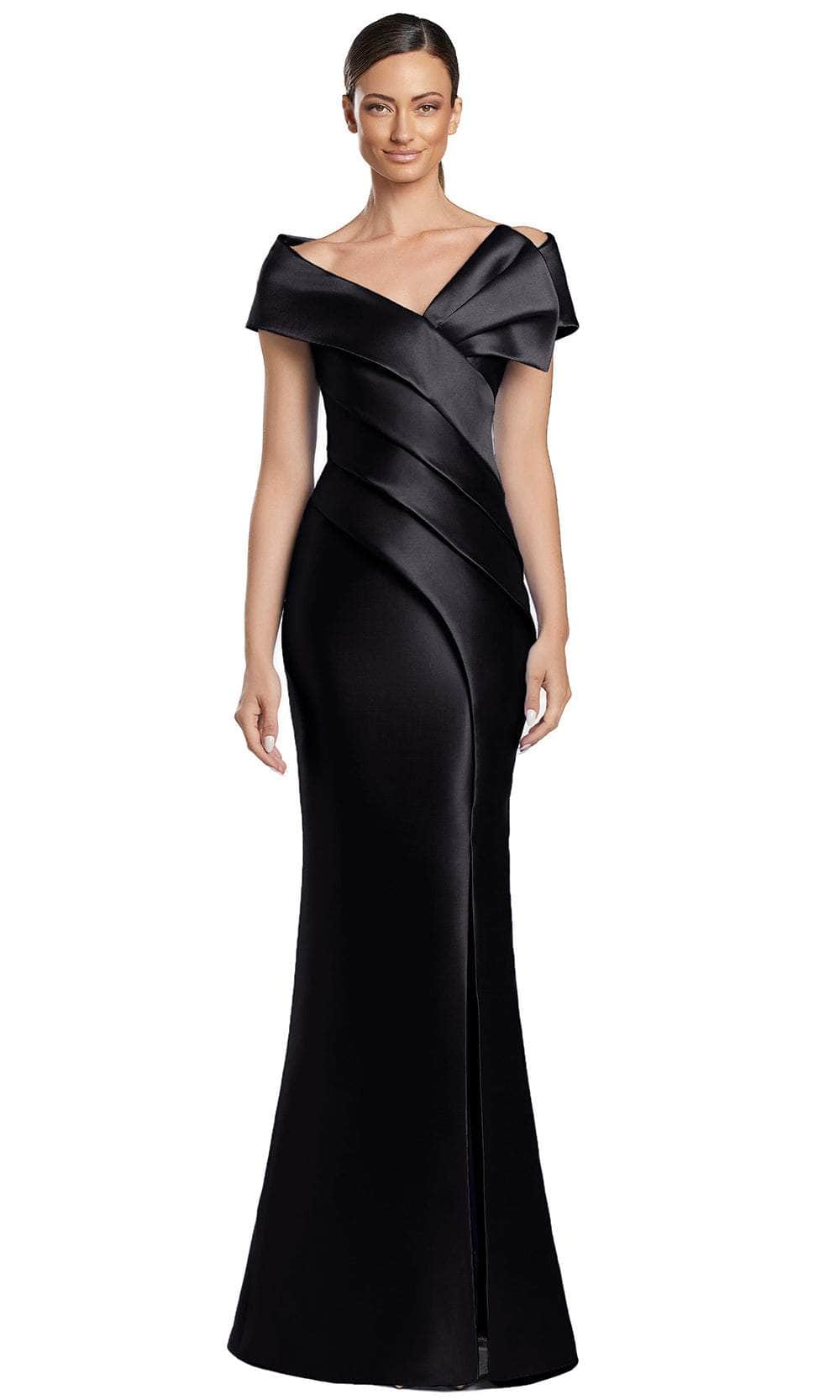 Black Cold Shoulder Gowns For Mother Of The Bride Alexander By Daymor 2052F24 Prom Dress Navy NewYorkDress Black Cold Shoulder Gowns For Mother Of The Bride Alexander By Daymor 2052F24 Prom Dress Navy NewYorkDress