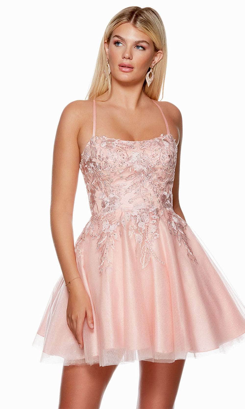 Alyce Paris 3152 - Embroidered A-Line Homecoming Dress Couture Candy Alyce Paris 3152 - Embroidered A-Line Homecoming Dress Couture Candy