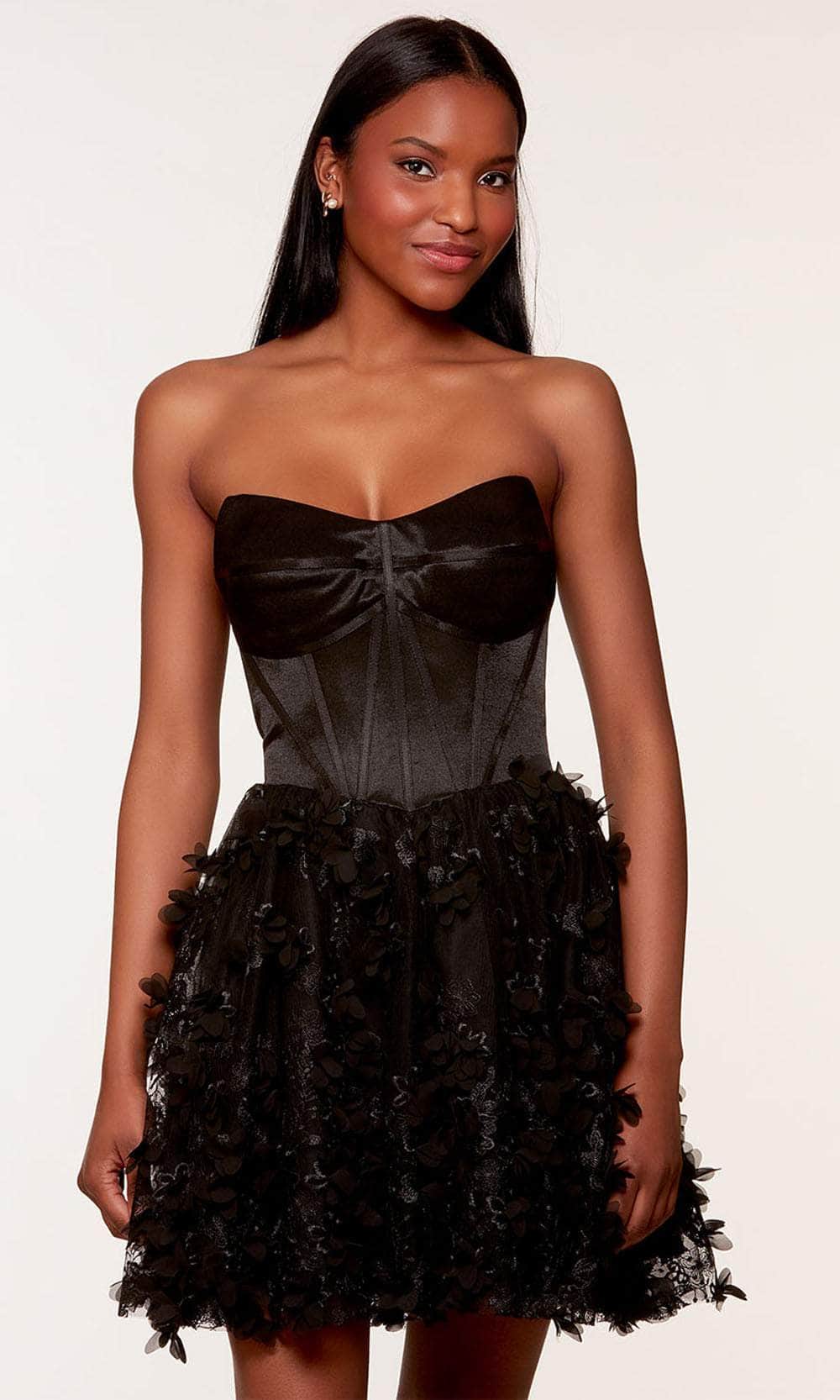statement cocktail dresses La Femme 32505 line skirt Couture After Party Dresses |
