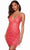 Alyce Paris 4624 - Fringed Sequin Homecoming Dress Party Dresses 000 / Hyper Pink