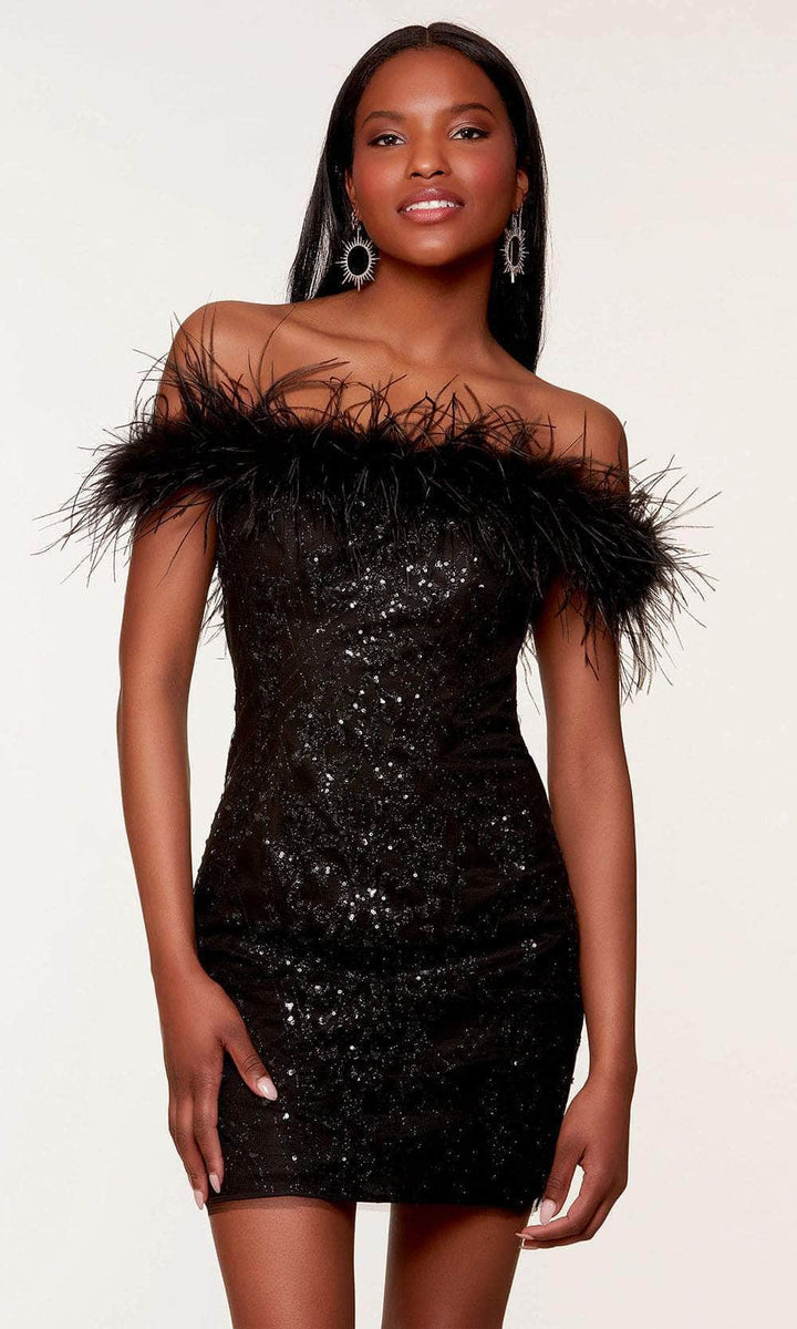 Alyce Paris 4920 - Crisscross Back Tulip Hem Cocktail Dress