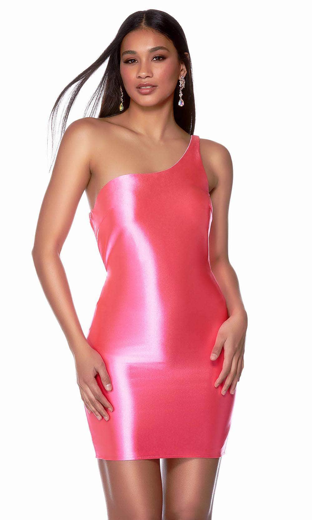 Alyce Paris 4705 - Short Satin Homecoming Dress Couture Candy Alyce Paris 4705 - Short Satin Homecoming Dress Couture Candy