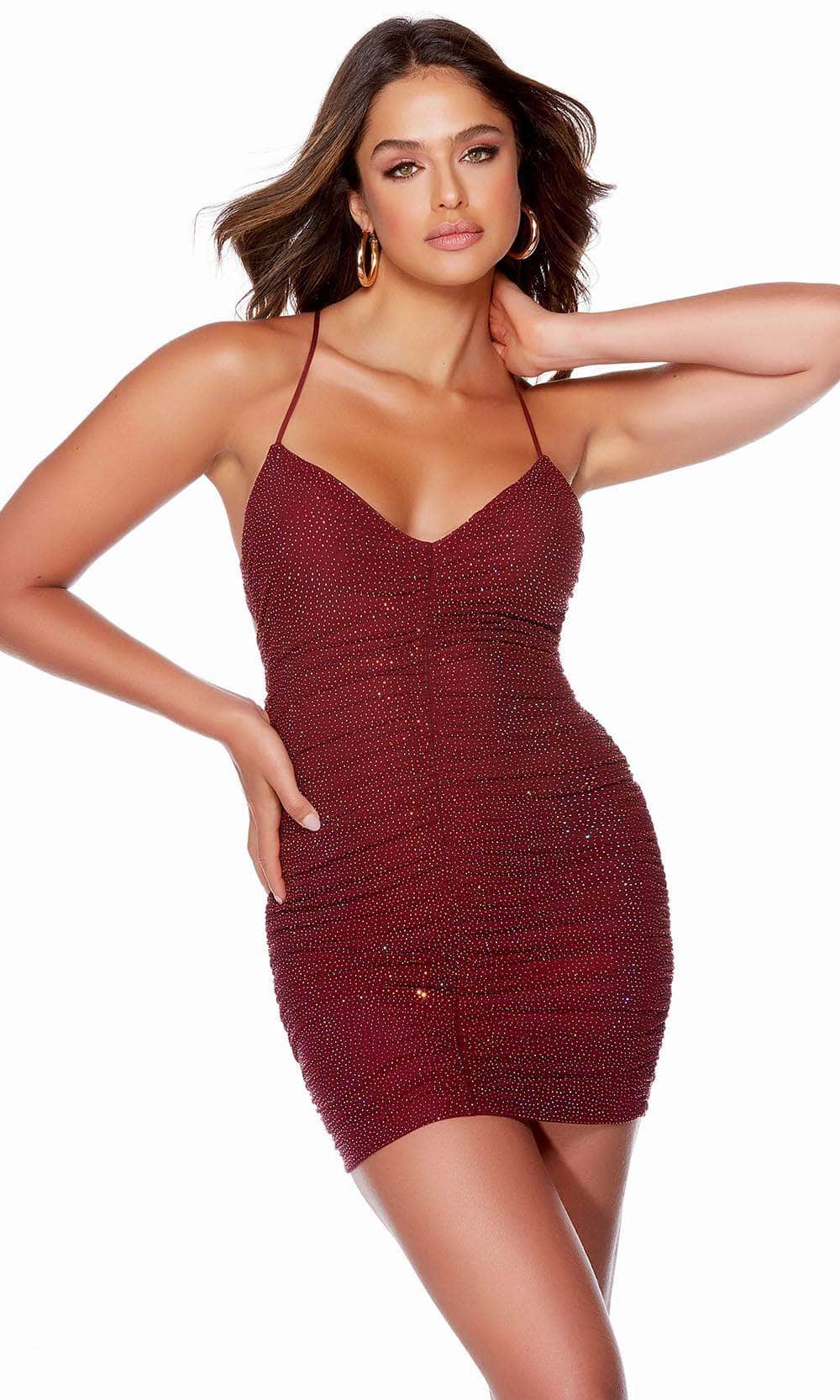 Alyce Paris 4730 - Ruched V-Neck Prom Dress Couture Candy Alyce Paris 4730 - Ruched V-Neck Prom Dress Couture Candy