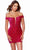 Alyce Paris 4775 - Sequin Off Shoulder Homecoming Dress Special Occasion Dress 000 / Raspberry