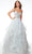 Alyce Paris 61637 - Bustier Glitter Prom Dress Special Occasion Dress 000 / Silver Lake