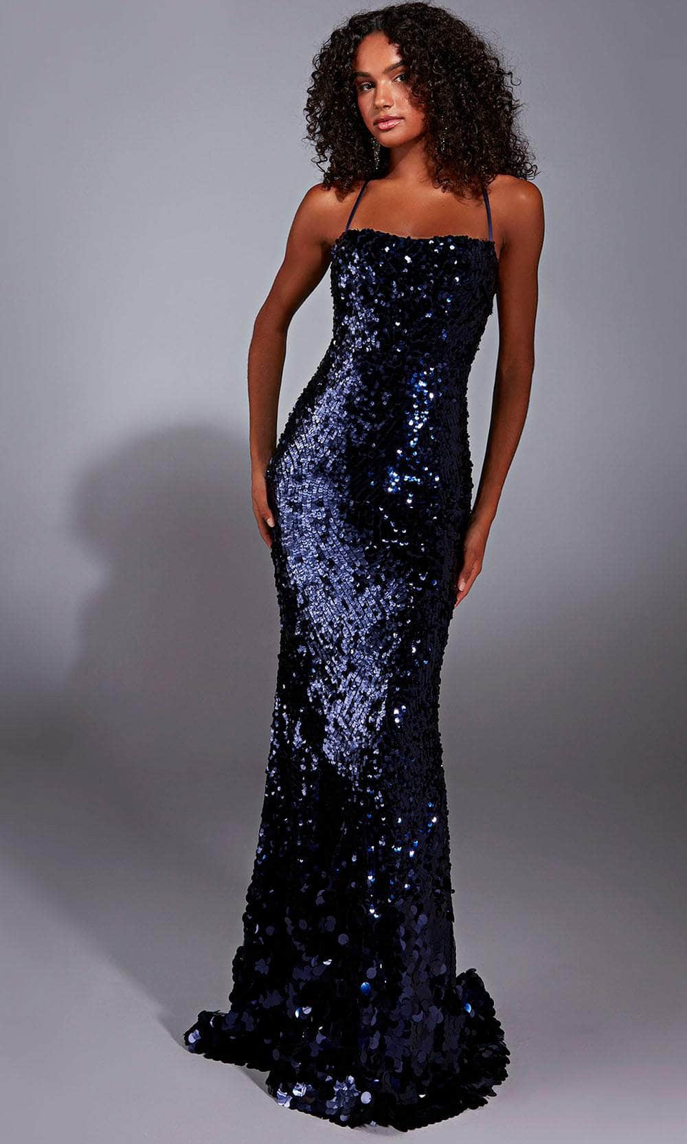 Alyce Paris 61758 - Long Sequins Sheath Dress - Spaghetti Straps, Fully Sequined, Lace-Up Back, Floor Length Couture Candy Alyce Paris 61758 - Long Sequins Sheath Dress - Spaghetti Straps, Fully Sequined, Lace-Up Back, Floor Length Couture Candy