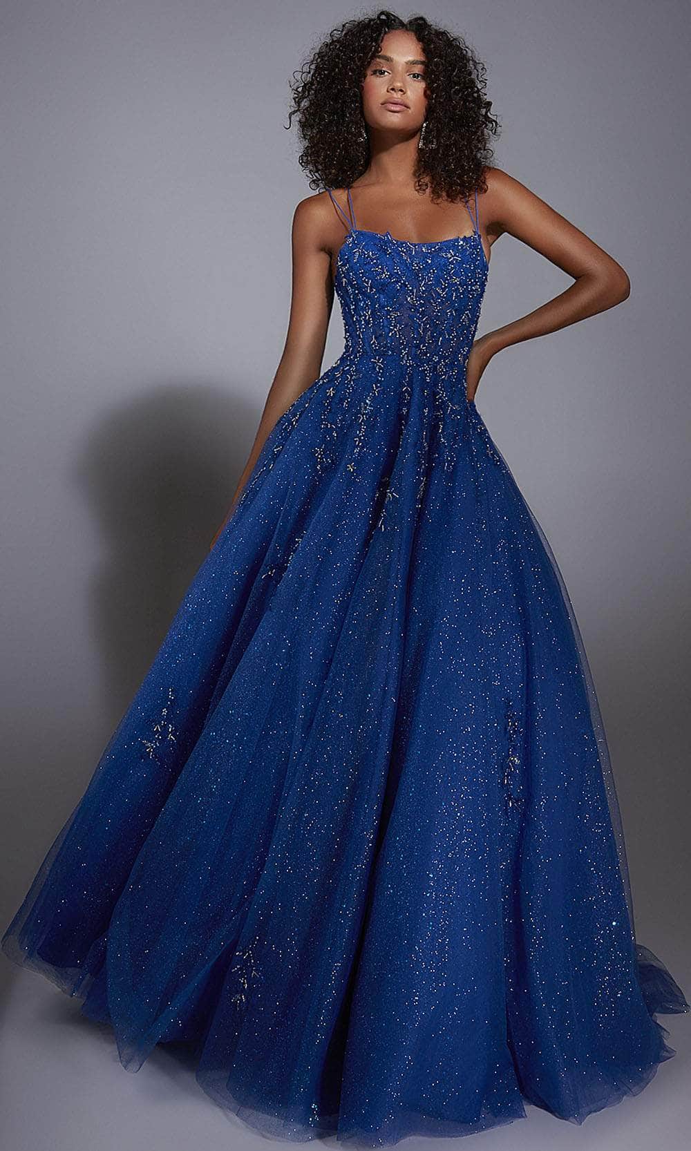 Alyce Paris 61824 - Long Glitter Tulle/Lace/Pockets Ballgown Dress - Dual Spaghetti Straps, Beaded, Embroidery, Lace-Up Back, Pockets 20 / Red - Shop Alyce Paris 61824 - Long Glitter Tulle/Lace/Pockets Ballgown Dress - Dual Spaghetti Straps, Beaded, Embroidery, Lace-Up Back, Pockets 20 / Red - Shop