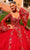 Amarra 54263 - Glitter Embellished Umbrella Frill Sleeve Ballgown Special Occasion Dress