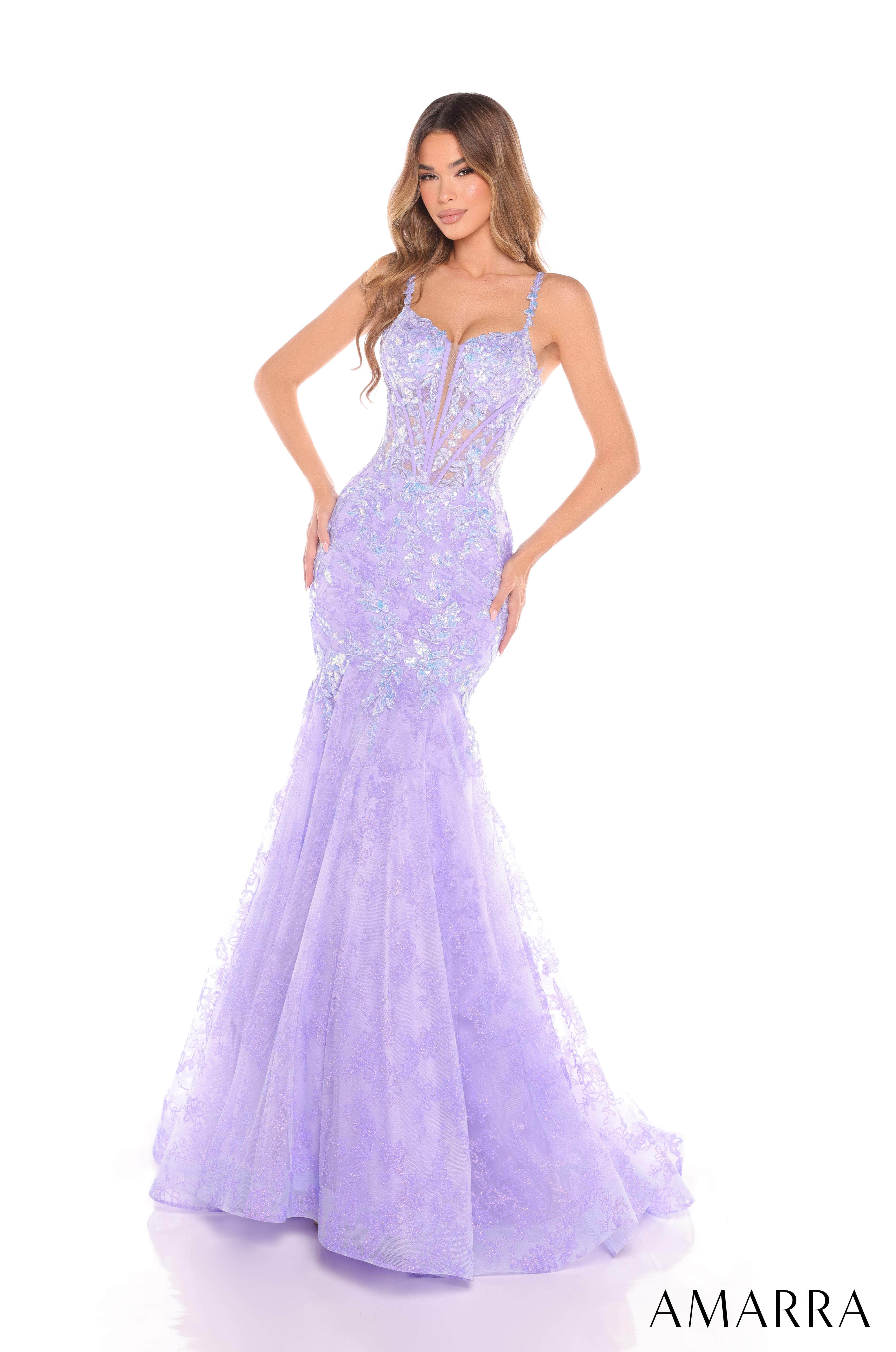 Saboroma - 4386 Embellished Sheer Cutout Back Mermaid Gown main image 1