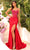 Amarra 88781 - Rhinestone Bodice Prom Dress Special Occasion Dress 000 / Red
