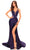 Amarra 88782 - Sequin Trimmed Prom Dress Special Occasion Dress 000 / Navy