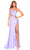 Amarra 88791 - Beaded Illusion Cutout Prom Dress Special Occasion Dress 000 / Periwinkle