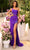 Amarra 88791 - Beaded Illusion Cutout Prom Dress Special Occasion Dress 000 / Purple