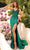 Amarra 88793 - Sleeveless Applique Corset Prom Dress Special Occasion Dress 000 / Emerald
