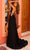 Amarra 88798 - Plunging V-Neck Prom Dress with Slit Special Occasion Dress