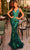 Amarra 88832 - Plunging Back Sequin Prom Dress Special Occasion Dress 000 / Emerald