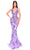 Amarra 88832 - Plunging Back Sequin Prom Dress Special Occasion Dress 000 / Lilac