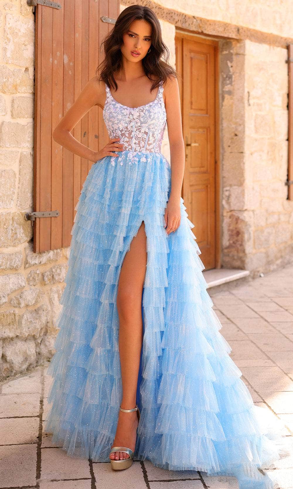 Amarra 88833 Prom Dress - Light Blue | NewYorkDress Amarra 88833 Prom Dress - Light Blue | NewYorkDress
