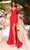 Amarra 88842 - Sleeveless Floral Embroidered Prom Dress Special Occasion Dress 000 / Red