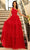 Amarra 88863 - Asymmetrical Tiered Evening Dress Special Occasion Dress 000 / Red
