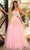 Amarra 88874 - Glitter Floral Evening Dress Special Occasion Dress 000 / Pink/Yellow