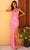 Amarra 94018 - Geometric Embellished Prom Dress Special Occasion Dress 000 / Candy Pink/Bright Pink