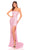 Amarra 94048 - Strapless High Slit Evening Dress Special Occasion Dress 000 / Light Pink