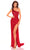 Amarra 94264 - Cutout Back Beaded Prom Gown Special Occasion Dress 000 / Red