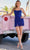 Amarra 94286 - Scoop Neck Fringed Cocktail Dress Cocktail Dresses 000 / Bright Royal Blue