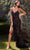 Andrea and Leo A1228 - Beaded Lace Gown Prom Dresses 2 / Black Nude