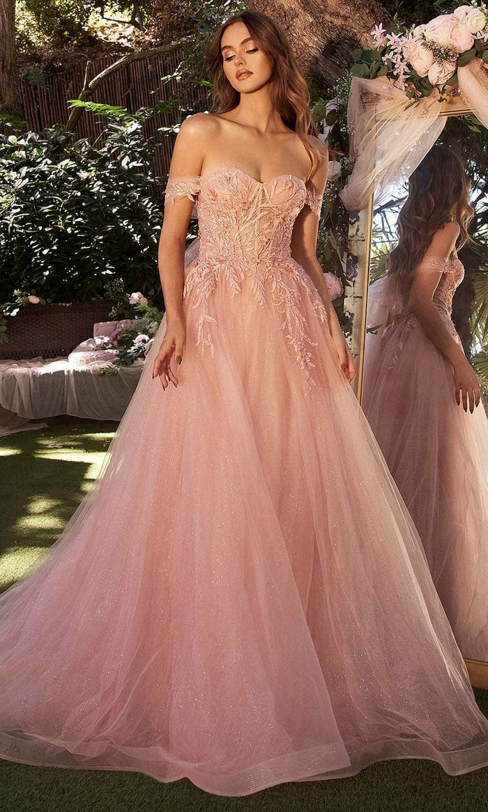 Andrea and Leo A1322 - Sweetheart Corset Bodice Evening Dress Evening Dresses 4 / Dusty Rose