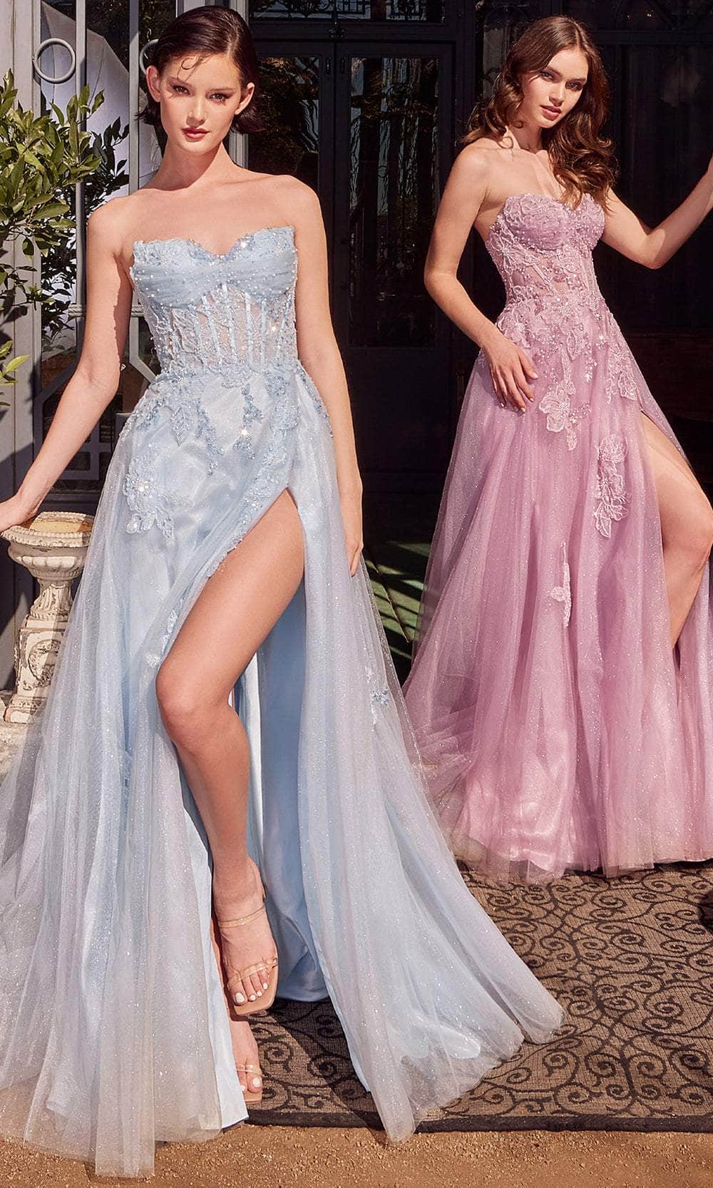 Collective Dress - Andrea and Leo A1378 - Sweetheart Floral Sequin Prom Gown image 6