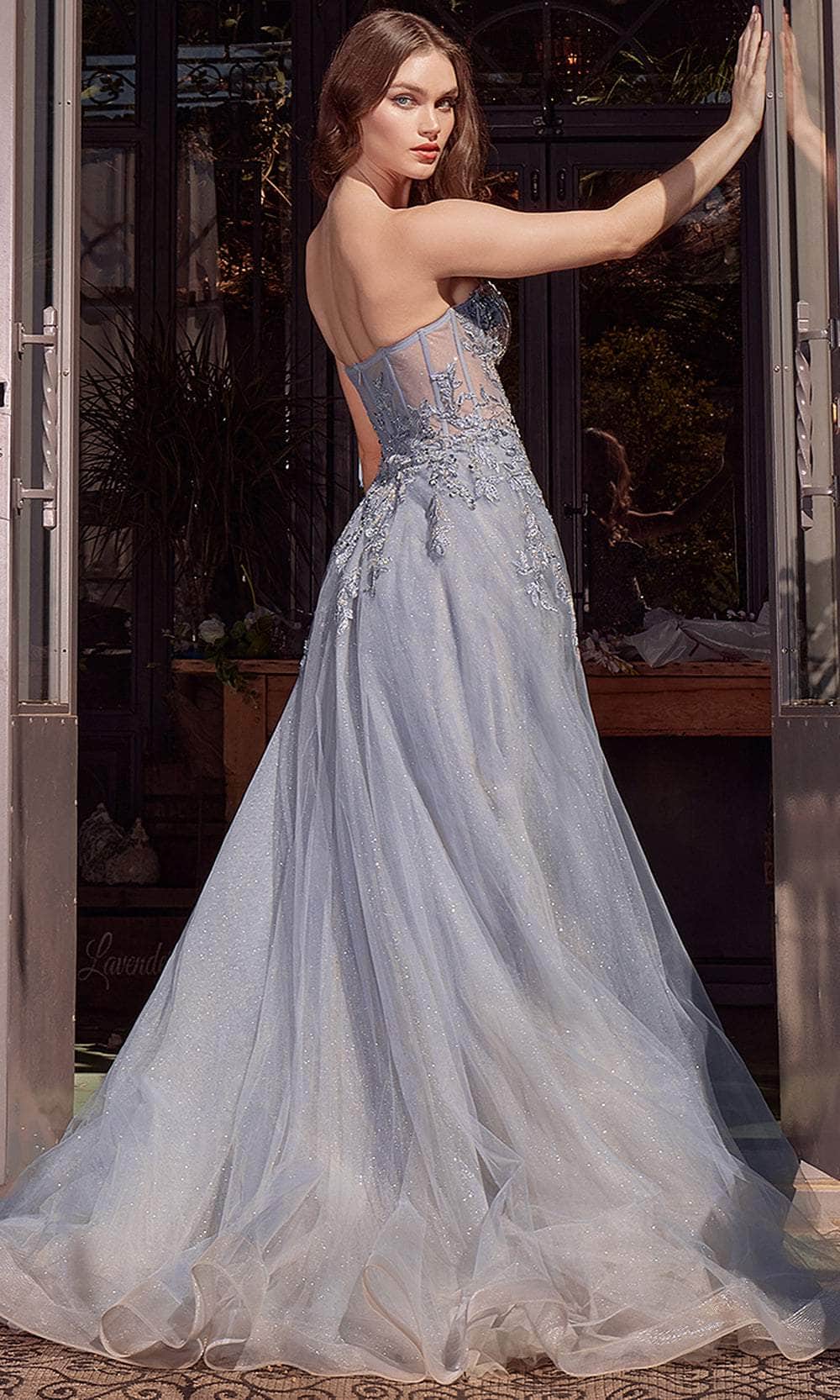 Collective Dress - Andrea and Leo A1415 - Beaded Applique Sheer Sweetheart Ballgown image 4