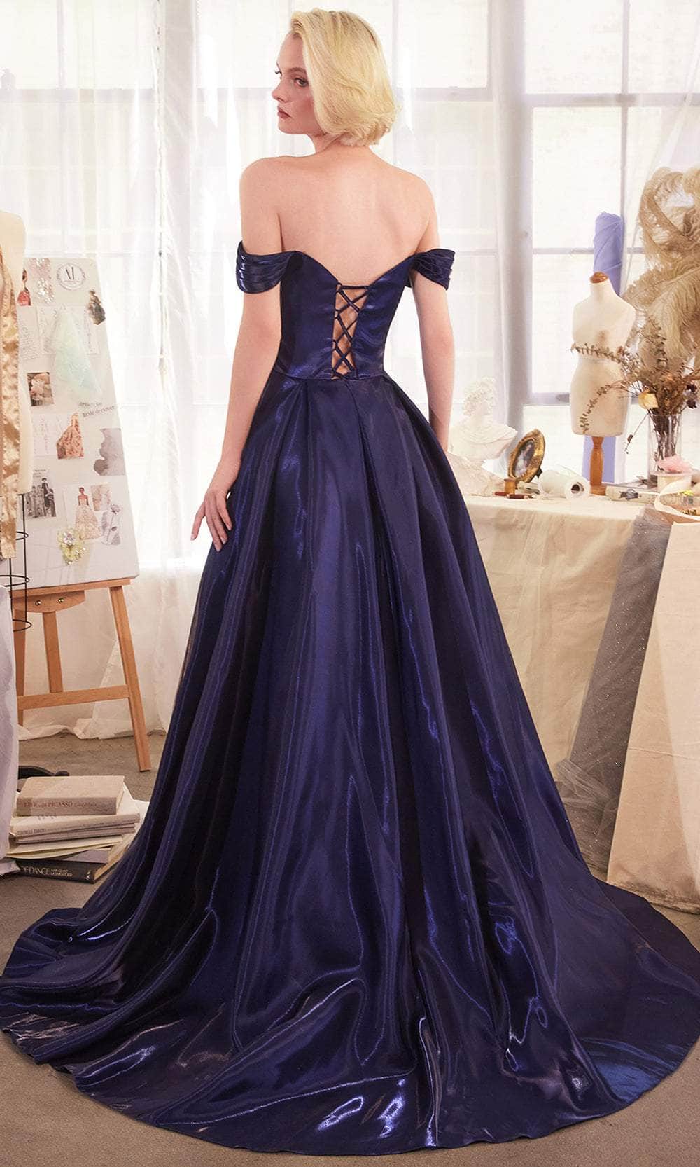 Collective Dress - Andrea and Leo A1424 - Ruched Off Shoulder Organza Ballgown image 4
