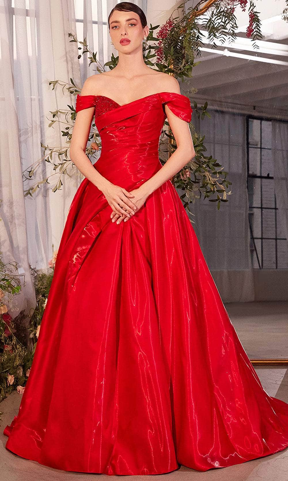 Collective Dress - Andrea and Leo A1424 - Ruched Off Shoulder Organza Ballgown image 5