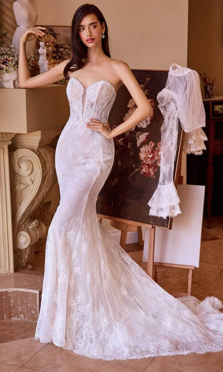 Lace & Tulle Mermaid Formal Evening Gown by Andrea & Leo Couture - A1231 - Special Occasion/Curves main image 0