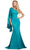Ashley Lauren 11421 - Beaded Ruffled Sleeve Evening Gown Prom Dresses