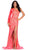 Ashley Lauren 11442 - Long Sleeve Sequin Prom Dress Prom Dresses 00 / Neon Coral