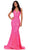 Ashley Lauren 11466 - Spaghetti Strap Sequin Prom Dress Prom Dresses 00 / Hot Pink