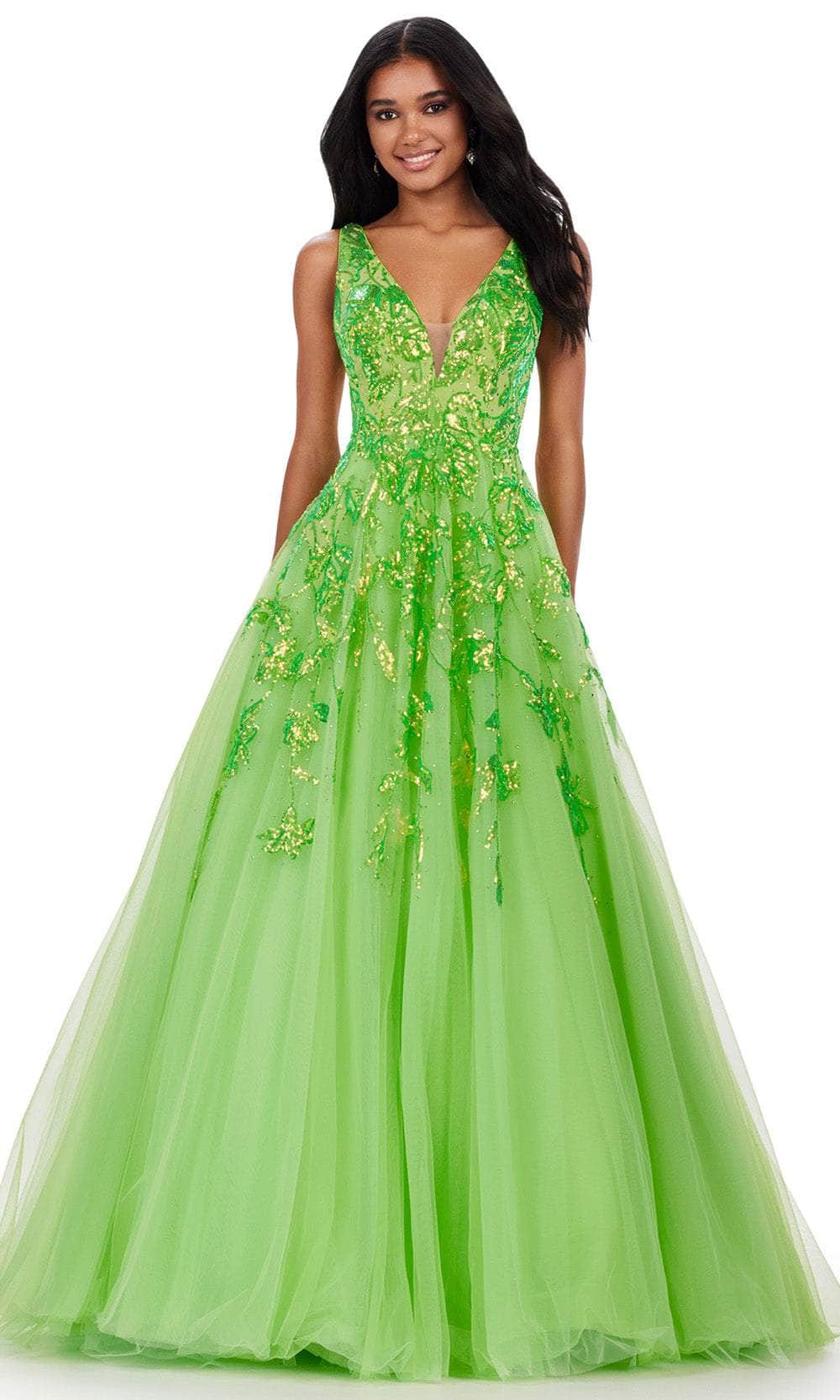 Ashley Lauren 11470 - Sequin V-Neck Prom Dress 14 / Neon Green - Shop Ashley Lauren dresses on Couture Candy at CoutureCandy.com Ashley Lauren 11470 - Sequin V-Neck Prom Dress 14 / Neon Green - Shop Ashley Lauren dresses on Couture Candy at CoutureCandy.com
