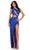 Ashley Lauren 11496 - Asymmetric Cutout Prom Gown Prom Dresses 00 / Royal