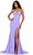 Ashley Lauren 11538 - Illusion V-Neck Jersey Prom Gown Prom Dresses 00 / Lilac