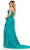 Ashley Lauren 11538 - Illusion V-Neck Jersey Prom Gown Prom Dresses