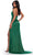 Ashley Lauren 11547 - Beaded Plunging Halter Evening Gown Evening Dresses