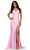 Ashley Lauren 11549 - Sweetheart Corset Bustier Evening Gown Prom Dresses 00 / Ice Pink