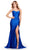 Ashley Lauren 11549 - Sweetheart Corset Bustier Evening Gown Prom Dresses 00 / Royal